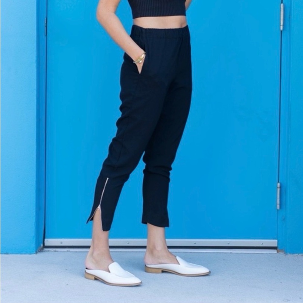 Everlane‎ The Japanese Go Weave Track Pant Women’s Size 6 Navy Blue